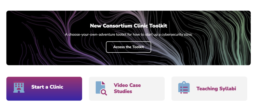 The Consortium of Cybersecurity Clinics Toolkit